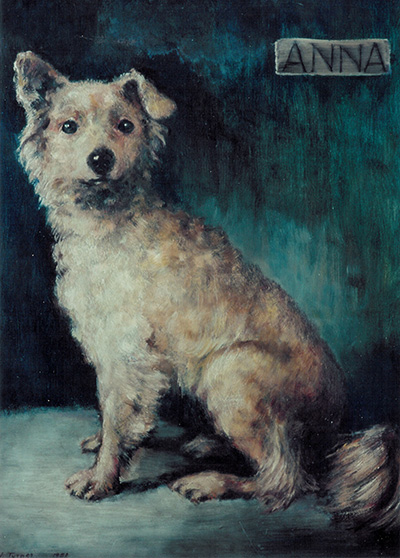 Portrait of Anna "Blue Baby Dog"